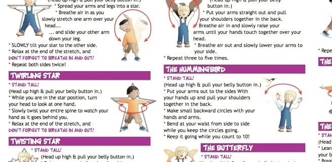 Straighten Up UK Kids exercises