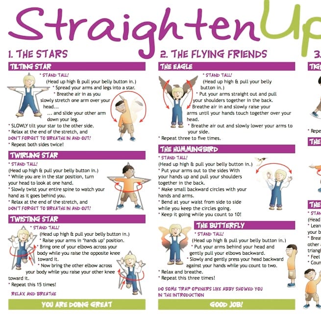 Straighten Up UK Kids exercises