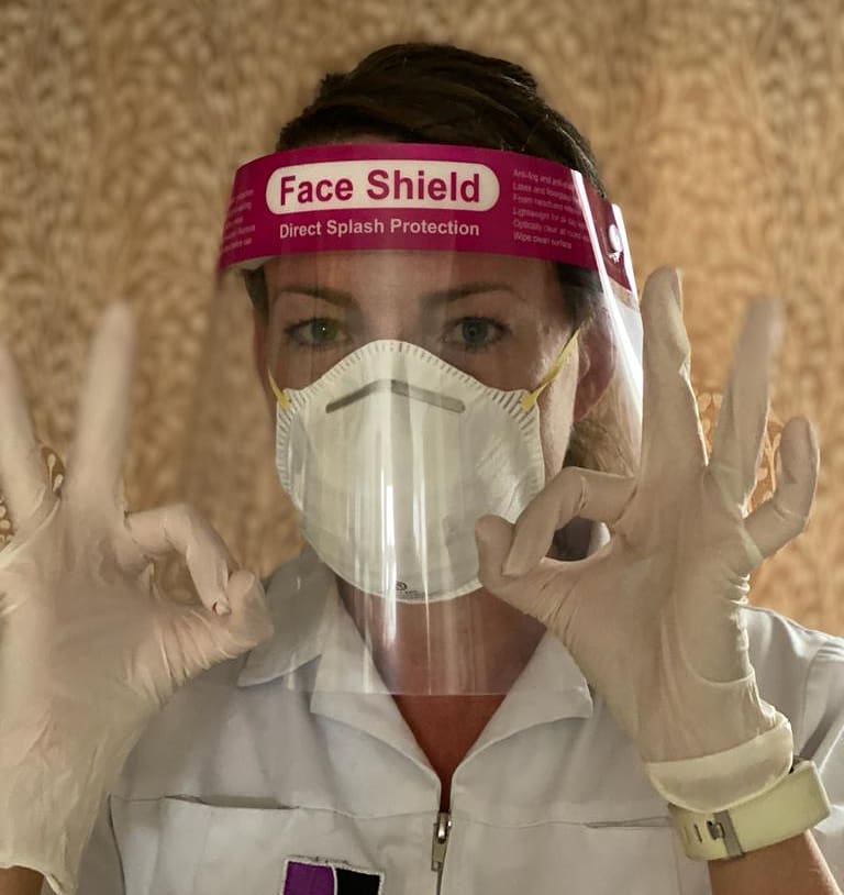 Cheltenham Chiropractor Catherine Owers in PPE