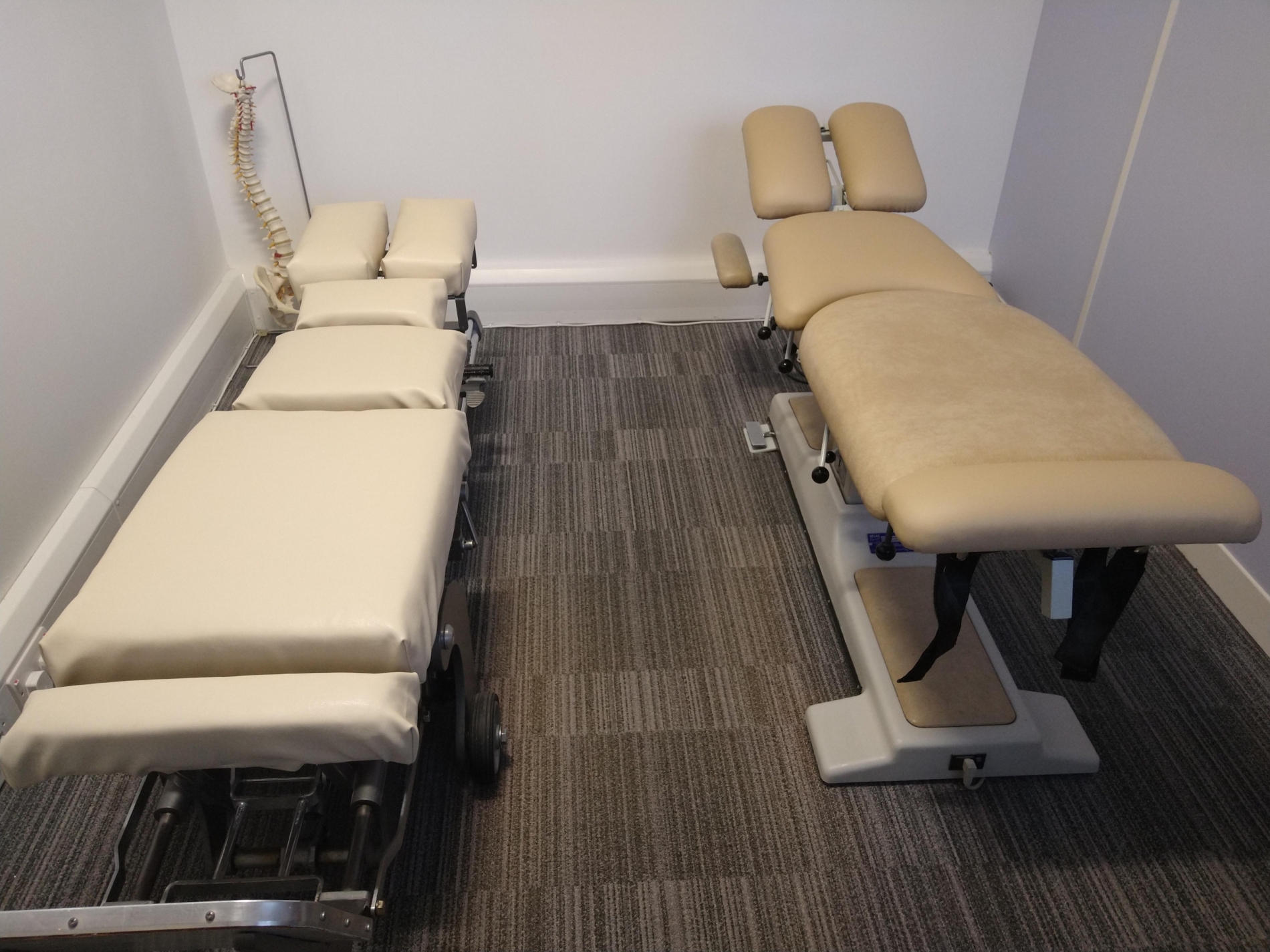 Cheltenham Chiropractic Clinic treatment benches