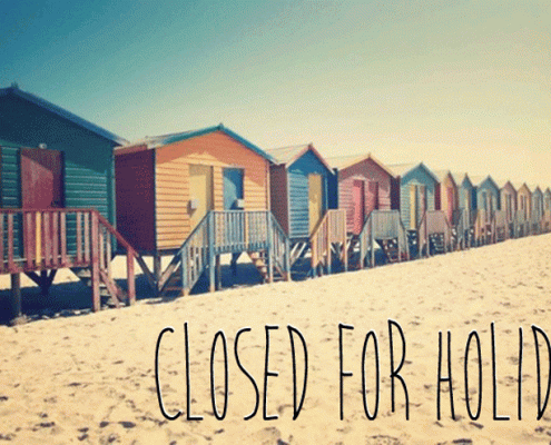 We are closed for holiday